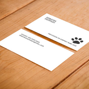 Dog Paw simple pet Visitekaartje