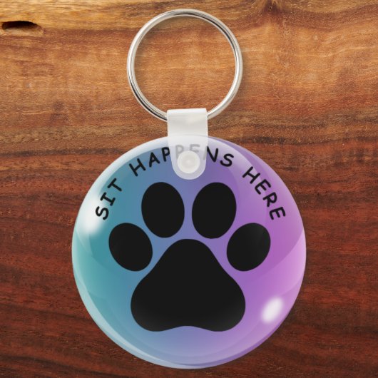 Dog Paw Sleutelhanger (Voorkant)