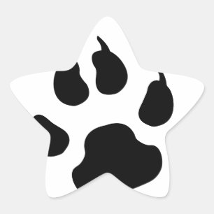 Dog Paw Ster Sticker