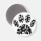 Dog Paw Tattoo Tribal Print Magneet (Voorkant / Achterkant)