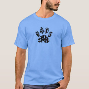 Dog Paw Tattoo Tribal Print T-shirt