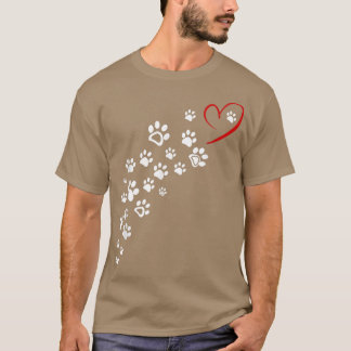 Dog Paw Tee For Dog Owners  T-shirt