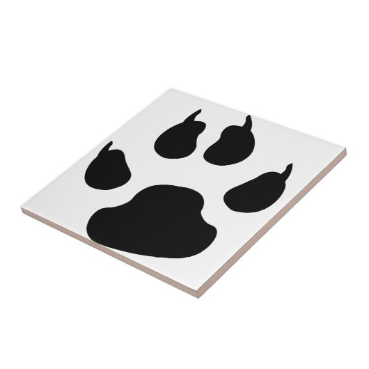 Dog Paw Tegeltje (Zijkant)
