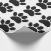 Dog Paw-tekening Cadeaupapier (Hoek)
