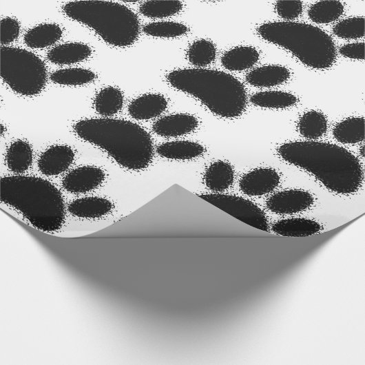 Dog Paw-tekening Cadeaupapier (Hoek)