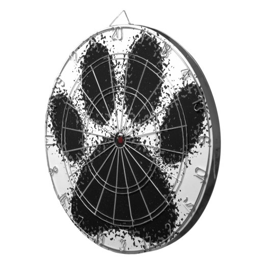 Dog Paw-tekening Dartbord (Voorkant Rechts)