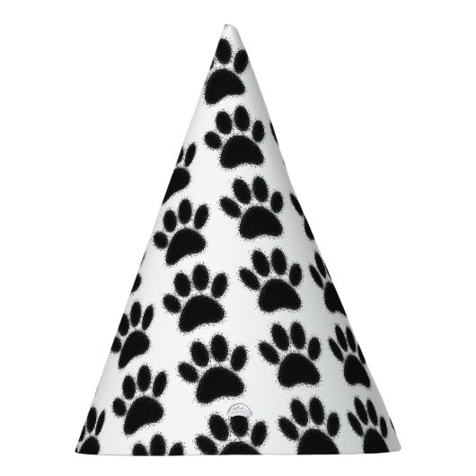 Dog Paw-tekening Feesthoedjes (Rechts)
