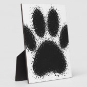 Dog Paw-tekening Fotoplaat (Zijkant)