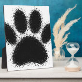 Dog Paw-tekening Fotoplaat (Zijkant)