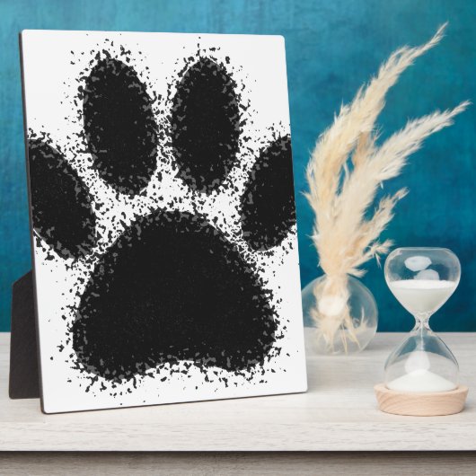 Dog Paw-tekening Fotoplaat (Zijkant)