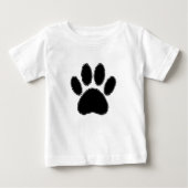 Dog Paw-tekening in zwart (Voorkant)