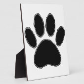 Dog Paw-tekening in zwart Fotoplaat (Zijkant)
