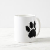 Dog Paw-tekening Koffiemok (Voorkant rechts)