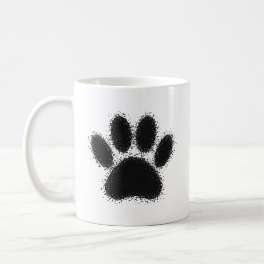 Dog Paw-tekening Koffiemok (Links)