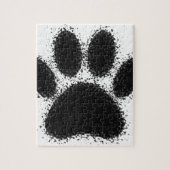 Dog Paw-tekening Legpuzzel (Verticaal)