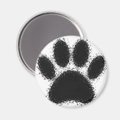 Dog Paw-tekening Magneet (Voorkant / Achterkant)