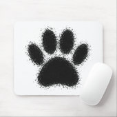 Dog Paw-tekening Muismat (Met muis)