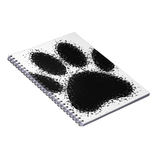 Dog Paw-tekening Notitieboek (Rechterzijde)