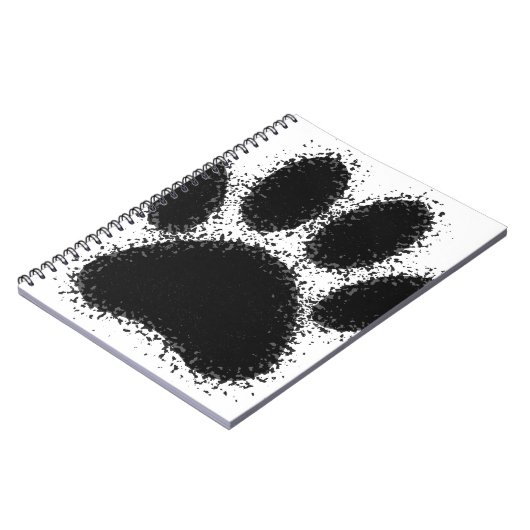 Dog Paw-tekening Notitieboek (Linkerzijde)