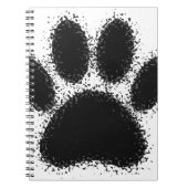 Dog Paw-tekening Notitieboek (Voorkant)