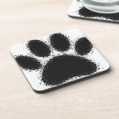 Dog Paw-tekening Onderzetter (Linkerzijde)