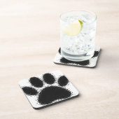 Dog Paw-tekening Onderzetter (Rechterzijde)