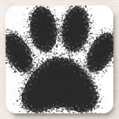Dog Paw-tekening Onderzetter (Voorkant)