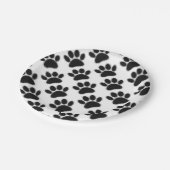 Dog Paw-tekening Papieren Bordje (Gekanteld)