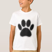 Dog Paw-tekening T-shirt (Voorkant)