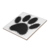 Dog Paw-tekening Tegeltje (Zijkant)