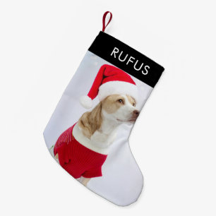 Dog Paw Theme Gepersonaliseerde Kerstmis Foto Kleine Kerstsok