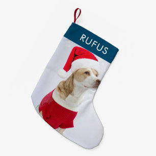 Dog Paw Theme Gepersonaliseerde Kerstmis Foto Kleine Kerstsok