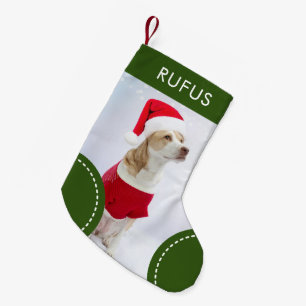 Dog Paw Theme Gepersonaliseerde Kerstmis Foto Kleine Kerstsok