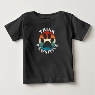 Dog Paw Think Pawsitive T-Shirt