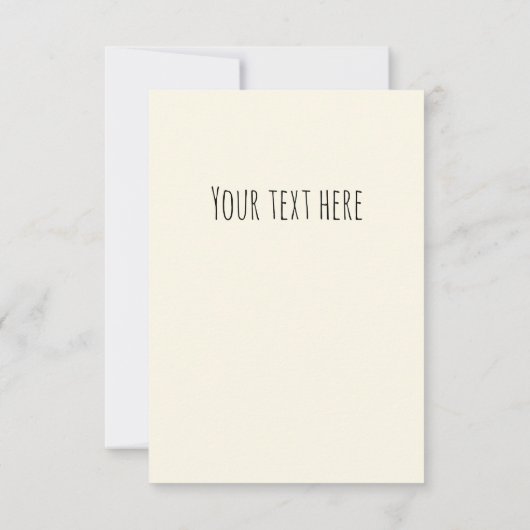 Dog Paw Tracks Custom Cream Off White Bedankkaart (Achterkant)