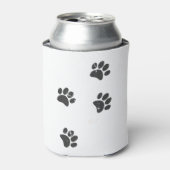 Dog Paw Tracks vervormen Blikjeskoeler (Blikje Voorkant)