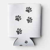 Dog Paw Tracks vervormen Blikjeskoeler (Voorkant)