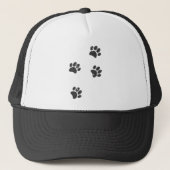 Dog Paw Tracks vervormen Trucker Pet (Voorkant)