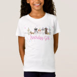 Dog Paw-ty Birthday Girl persoonlijke T-Shirt<br><div class="desc">Alle puppy liefhebbers bellen! Dit shirt is een geweldige aanvulling op je hondenpootje-gethemde verjaardag. Bekijk alle overeenkomende objecten in dit thema!!</div>