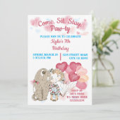 Dog Paw-ty Invitation Kaart (Staand voorkant)