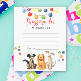 Dog Paw-ty Kids Time Capsule Message