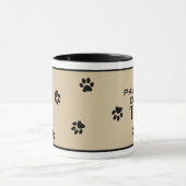 Dog Paw Typography Tea Lover's Specialty Mok (Midden)