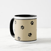 Dog Paw Typography Tea Lover's Specialty Mok (Voorkant links)