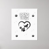 Dog Paw Wall Art - Schattige Hondenliefhebber Home Canvas Afdruk (Voorkant)