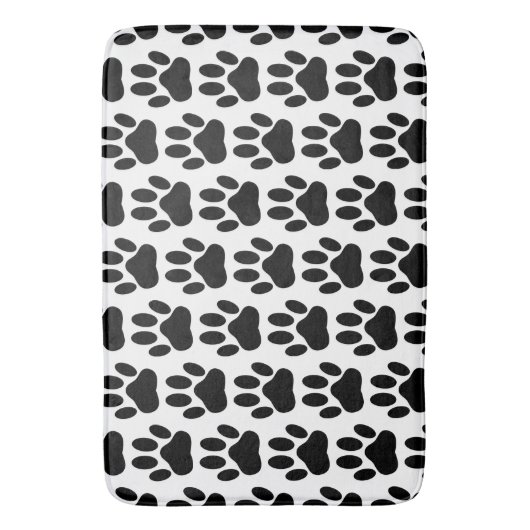 Dog Pawprint Badmat (Voorkant Verticaal)