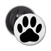 Dog Pawprint Button Flesopener (Voorkant)