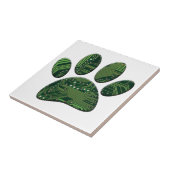 Dog Pawprint Circuit Board Tegeltje (Zijkant)