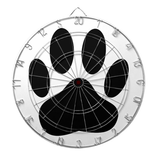 Dog Pawprint Dartbord (Voorkant)