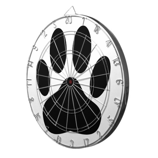 Dog Pawprint Dartbord (Voorkant Rechts)