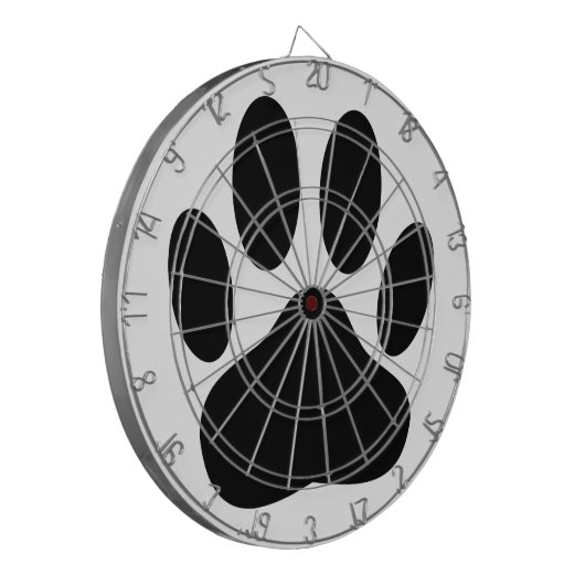 Dog Pawprint Dartbord (Voorkant Links)